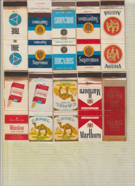 Tabacofilia Fundas de Cerillas con publicidad de Marcas de Tabacos (GR-368)