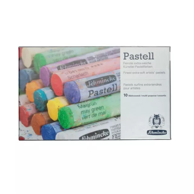 Schmincke Kartonset 10 Pastellstifte Pastell Malkasten Pastellkreiden 3