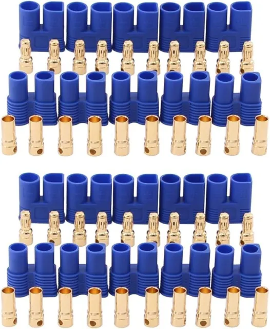 10 Pairs EC3 Connector Plug for RC Car Plane Helicopter Battery Lipo ESC