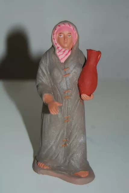 Figura barro Palillo Belen Delgado 12 cm PIEZA UNICA navidad Christmas