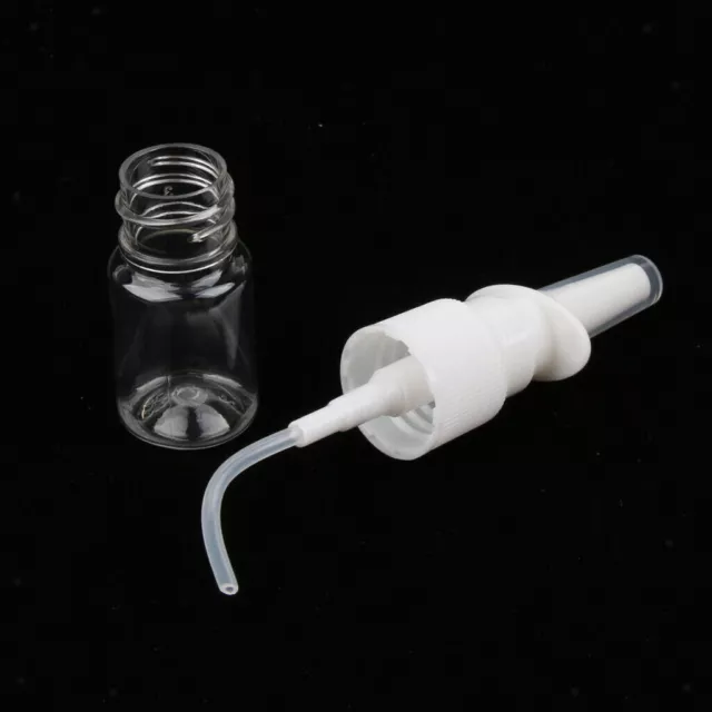 100x 5ml Mini Empty Plastic Nasal Spray Bottles Water Container Dispensing UK 3