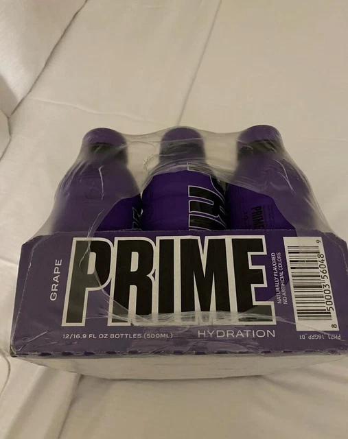 [ULTRA RARE] Prime Grape Flavored Hydration Drink - 1 Bottle, Logan Paul & KSI Collaboration, 16.9 Fl Oz
