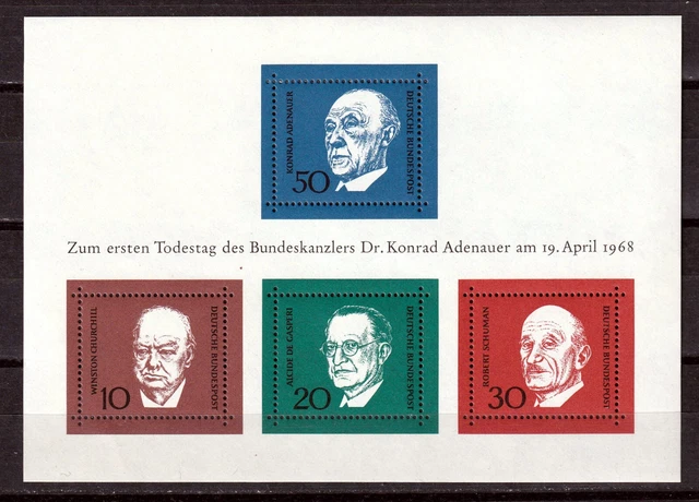 Bund / BRD MiNr. Block 4 ** (554-557 )