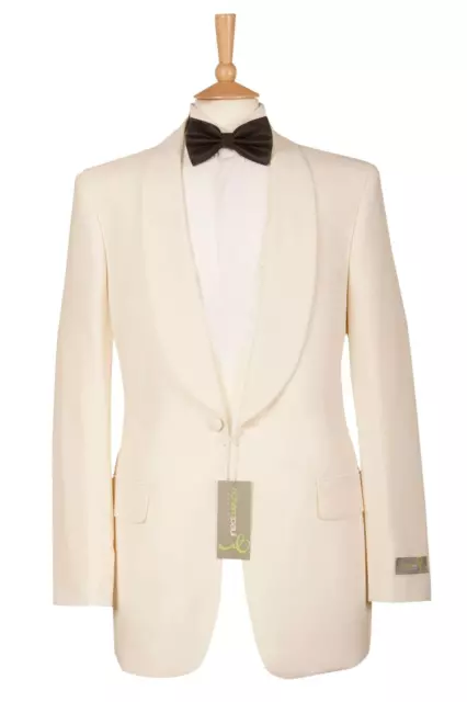 Mens Tuxedo Suit Jacket White Dinner Jacket Shawl Collar Ivory Blazer Party New