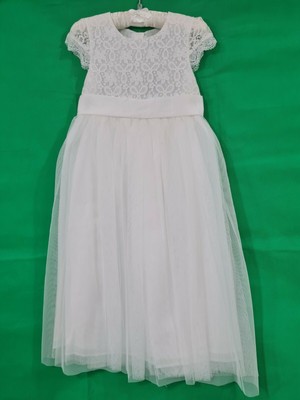 Girls John Rocha Bridesmaid, Holy Comunion lvory lace bodice dress BNWT 8 yrs 