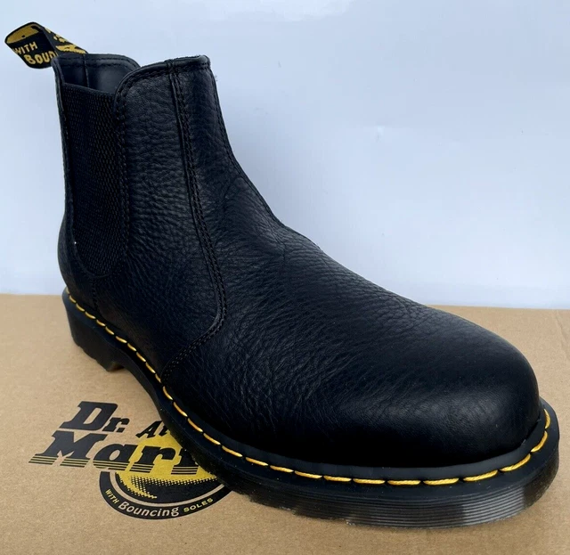 Dr Martens Black 2976 Ambassador Leather Chelsea Boots Size Uk 11  Eu 46