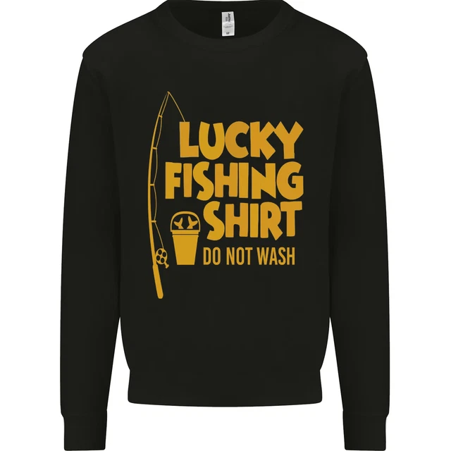 Portafortuna Pesca Pescatore Divertente Uomo Felpa Maglione
