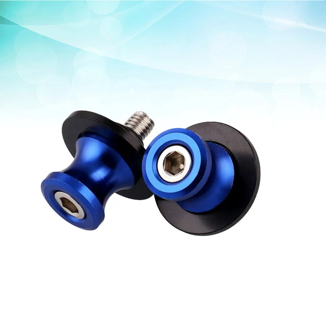 2 pezzi forcellone moto alluminio CNC spool slider supporto viti motore