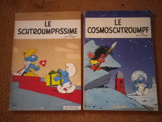 Schtroumpf - Total lot 2 bd le schtroumpfissime - le cosmoschtroumpf - Peyo