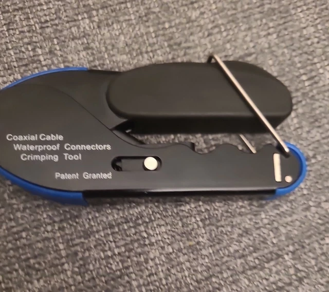 Coaxial Cable Waterproof Connectors Crimping Tool For Compression RG-59, RG-6