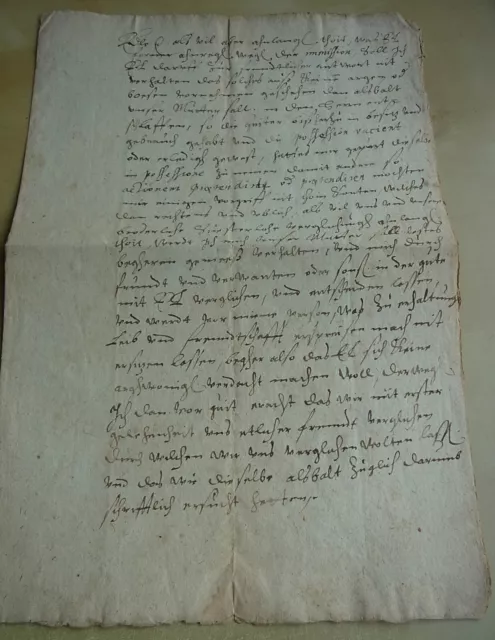 Brief Château Lürken (Eschweiler) 1598, De Besitzer Johann Mangelmann Copia 2