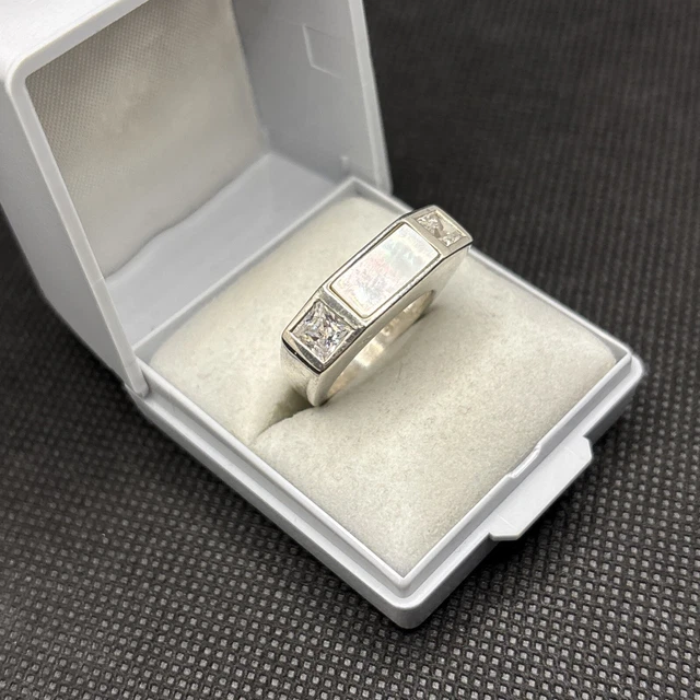 Bague Ancienne En Argent Massif 925 - Taille 58 - Jonc Alliance Simple - Occasion