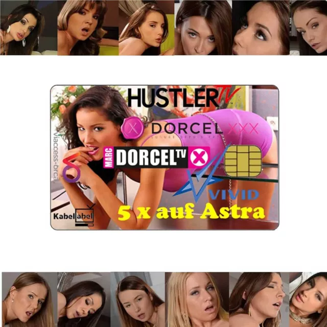Tarjeta Redlight Astra 19° paquete erótico: 5 canales 12 meses tarjeta inteligente Viaccess