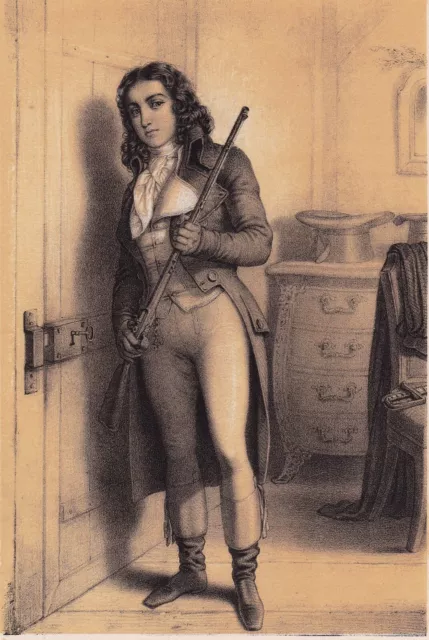 Portrait XIXe Charles Jean Marie Barbaroux Marseille Révolution Française 1835