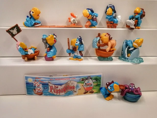 Kinder Ferrero Brioss: Serie Completa Svitatielli Vintage Con Cartina Rara, Nuovo