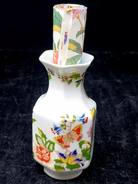 Aynsley “Cottage Garden” bone china bud vase 3.5” high Made in England EUC