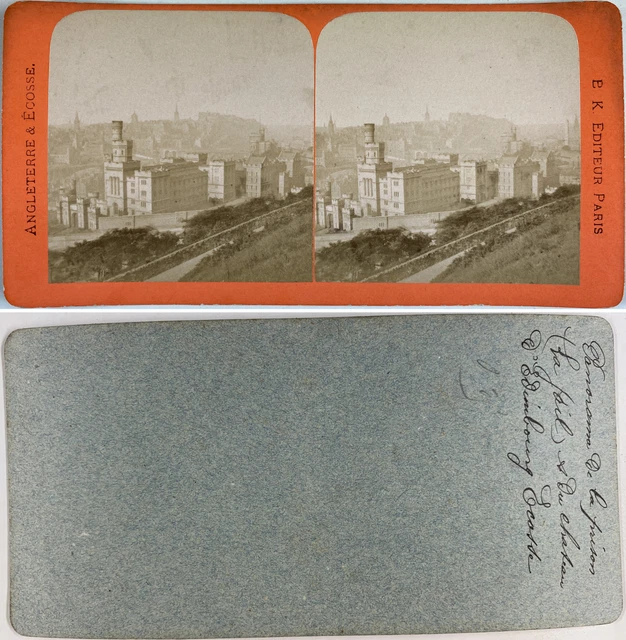 Tirage Albuminé Vintage 1879 - Vue Du Château De Trente, Italie - Format 10x15 Cm