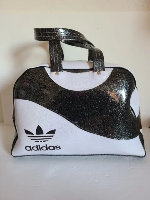 Vintage Adidas Duffle Metal Flake Glitter Sports Bag Gym Bag