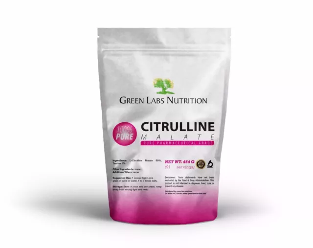 L-CITRULLINE MALATE POWDER Vegan FREE FORM AMINO ACID