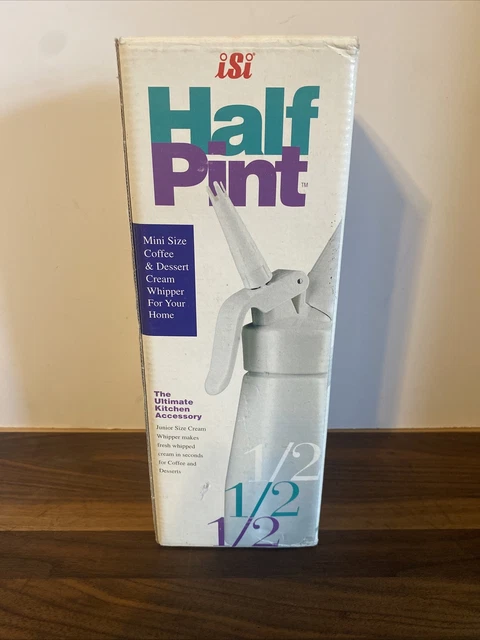 Isi Dessert Whip Mini Half Pint .25 L White New Open Box