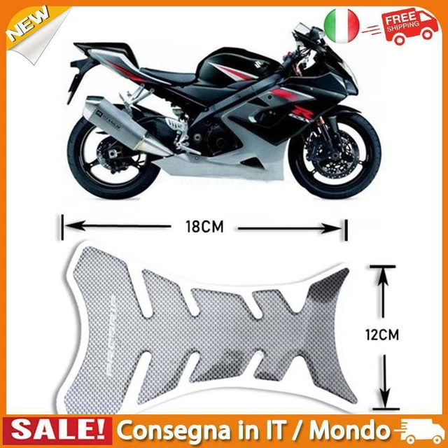 IT Resin Universal Motorcycle Sticker Decal Gas Oil Fuel Tank Pad Protector Blac