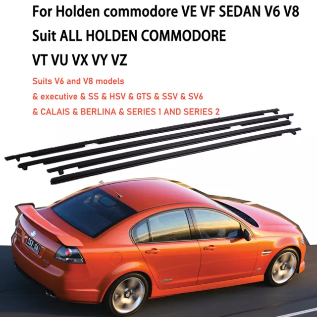 4pcs Weather strip Window Rubber Seal For Holden commodore VE VF SEDAN V6 V8