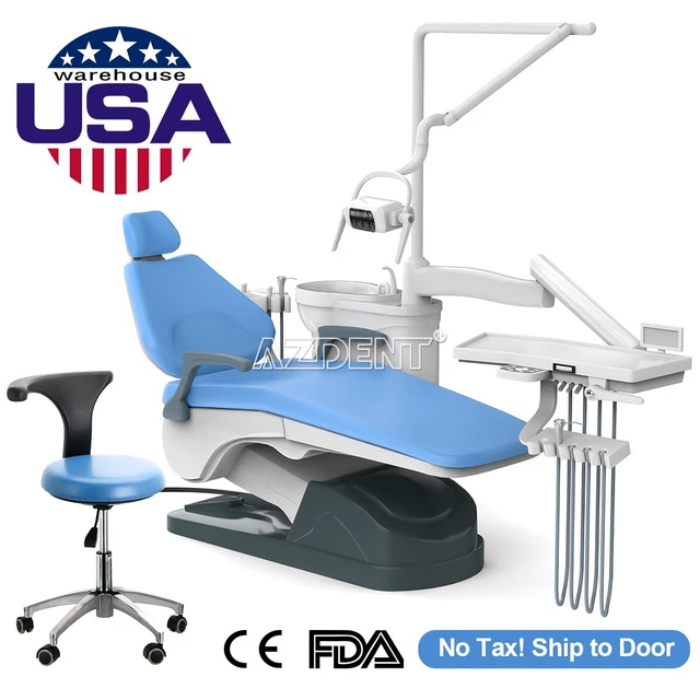 Dental Clinic Unit Chair DC Motor Handpiece Computer Controlled Hard Leather