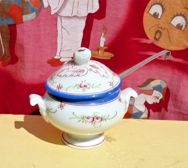 Sucrier en porcelaine de Paris - XIXe siècle - Epoque Louis Philippe