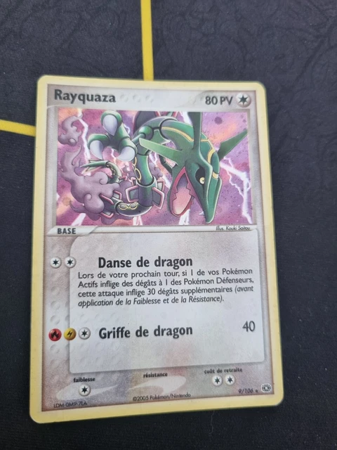 Carte Pokemon RAYQUAZA 9/106 Holo Bloc EX Emeraude FR