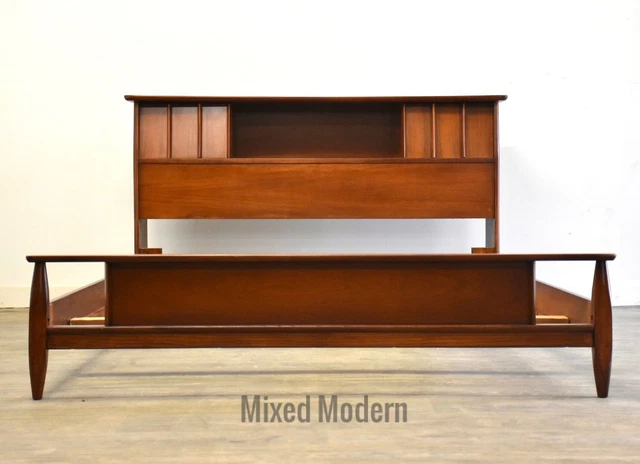 Mid Century Walnut Full Bed