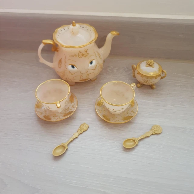DISNEY PRINCESS BEAUTY and the Beast Enchanted Object Tea Set Play Toy