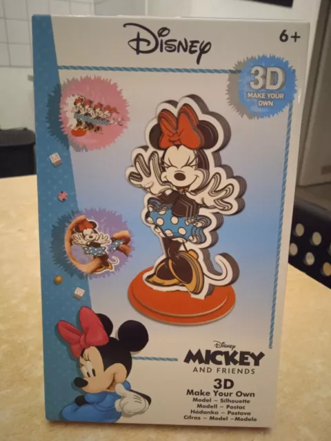 Disney ! Kreativ Set ! Minnie Mouse 3D Figur ! Mit Zubehör !