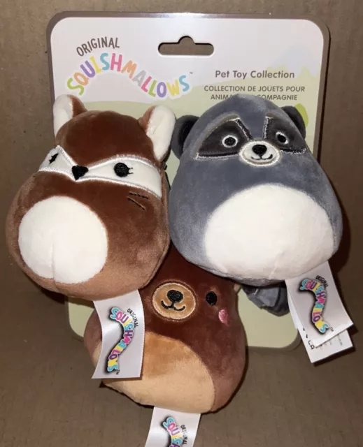 Squishmallow Woodland Pet Toy Kellypet 3 PACK PLUSH NEW