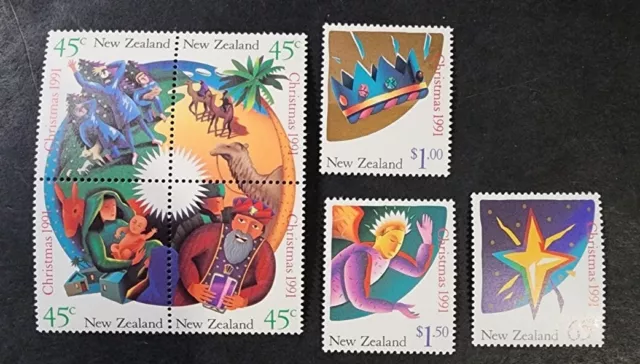 N. Zealand  1991 Christmas  set MUH  E14