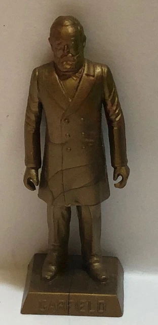 Vintage Marx Toys Presidents Garfield Gold Colored