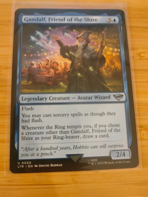 MTG Card: Gandalf, Friend Of The Shire (Borderless Foil) - The Lord Of The Rings #401
