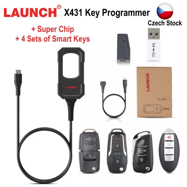 Launch X431 Key Programmer Generate Transponder Remote + Super Chip& 4 Smart Key