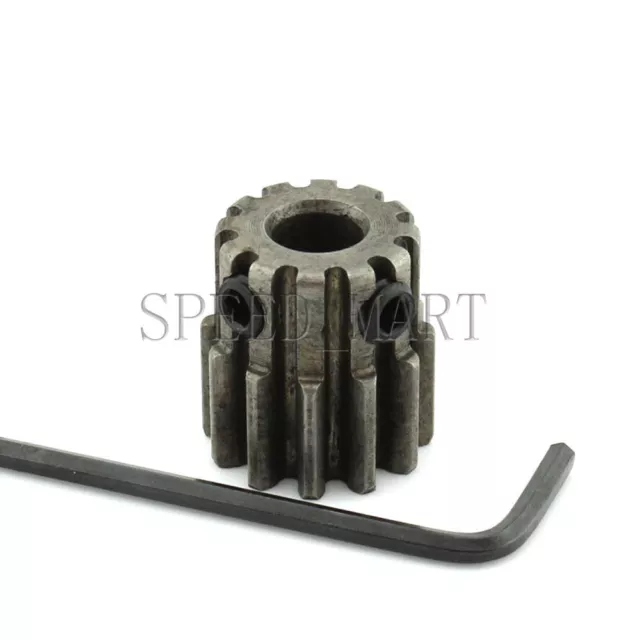 1.5M12T 7mm Bore Hole 12 Teeth Module 1.5 Motor Metal Gear Wheel Top Screw