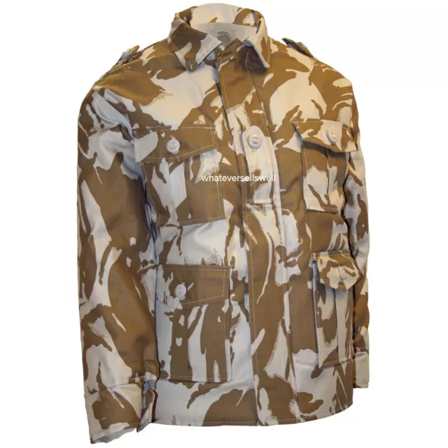 KIDS PADDED DESERT CAMO DPM JACKET is water repellent army