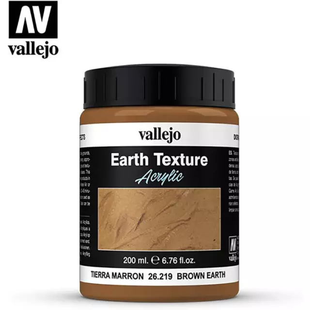 Vallejo Acrylic Model Color 200 ml Stone Textures - Brown Earth