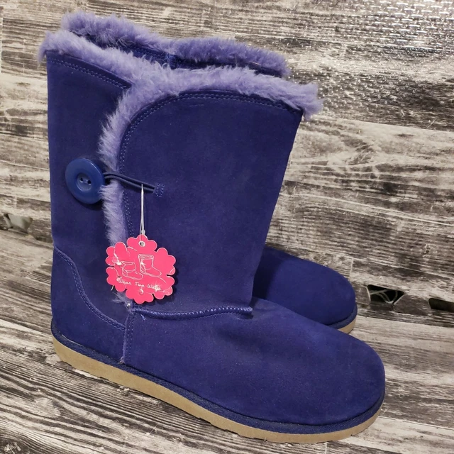 SO Leather Upper Abigail Womens 8 M Faux-Fur Winter Boots B-11