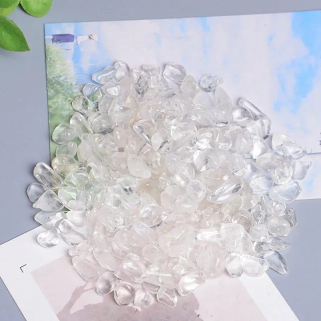 100g Natural Clear Quartz Crystal Crushed Rock Stone Rough Chakra Specimen Lot