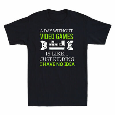 T-shirt regali, stile retrò uomo divertente giornata Gamer Gaming Giochi è un video simili, senza
