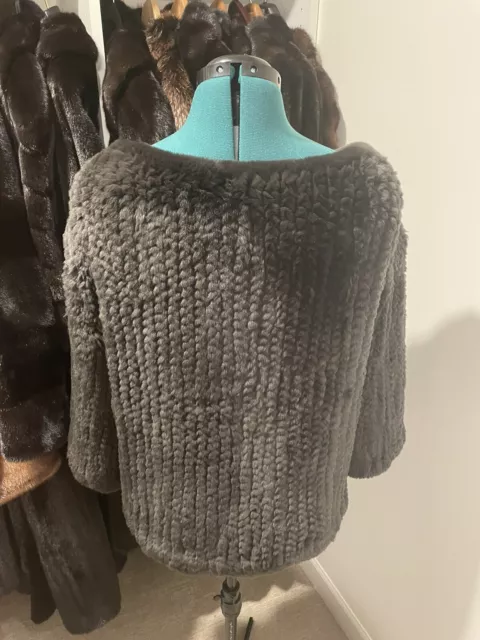 GRAY REX BROCHU WALKER LUXURY  PULLOVER Sz. S 3