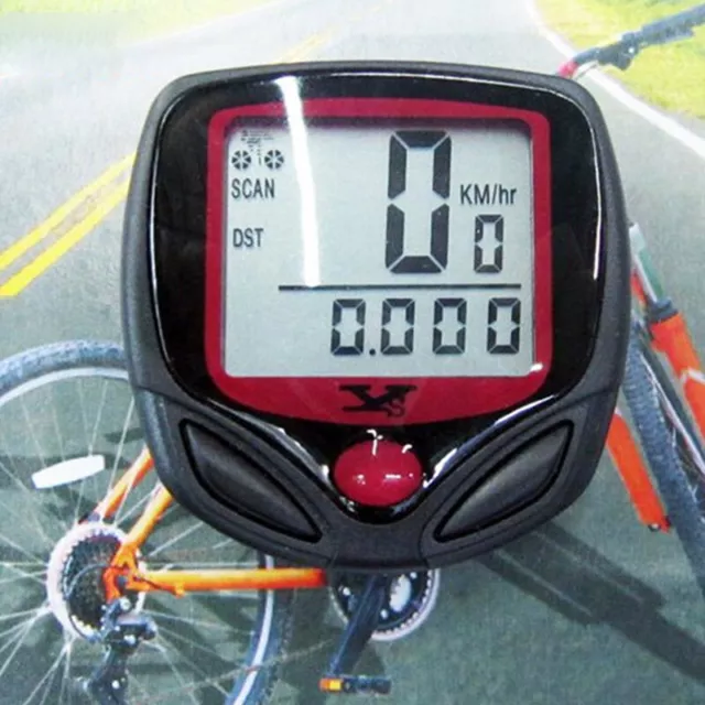 Wireless Cycling Bike Computer Bicycle Waterproof LCD Speedometer Odometer Cycle