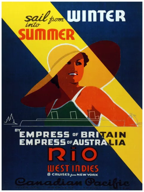 7690.Decoration Poster.Home Room wall design art print.Empress of Britain cruise