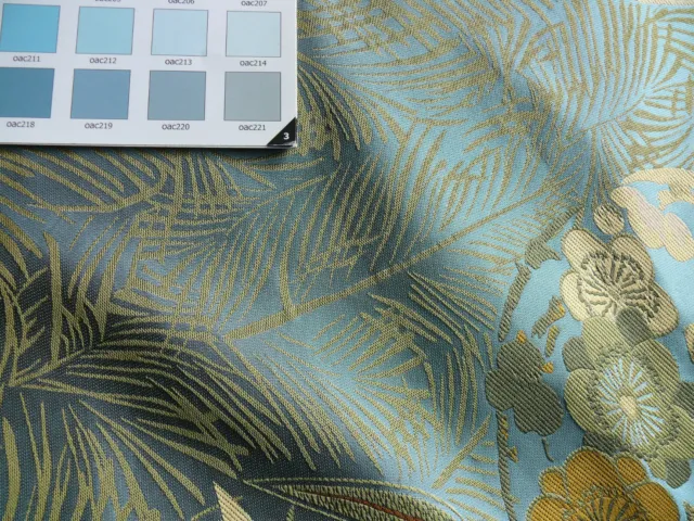 Kravet Coutour Imperial Kimono Silk Lampas Mineral Blue Bty Msrp$270/Y 7