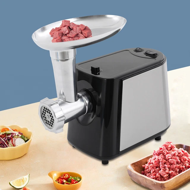 Hachoir à Viande Électrique 2800 W – Acier Inoxydable – Capacité 0,8-3 Kg/min – Idéal Maison, Boucherie, Restaurant