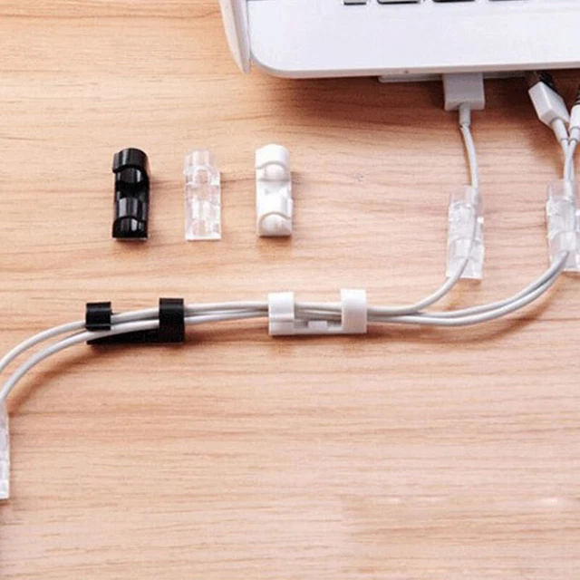 20PCS CABLE REEL Organizer Cord Management Charger Desktop Clip Wire
