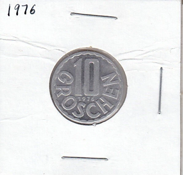 1976 Austria 10 Groschen Coin